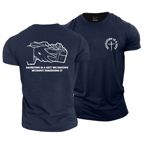 Men's Salvation Is A Gift Cotton T-Shirt